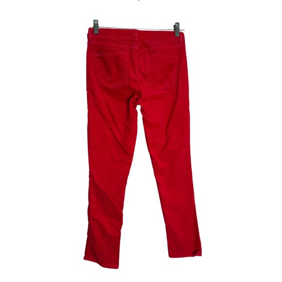J.Crew Womens Red Matchstick Corduroy Pants Size 26 Timeless Comfort Classic - Picture 9 of 9